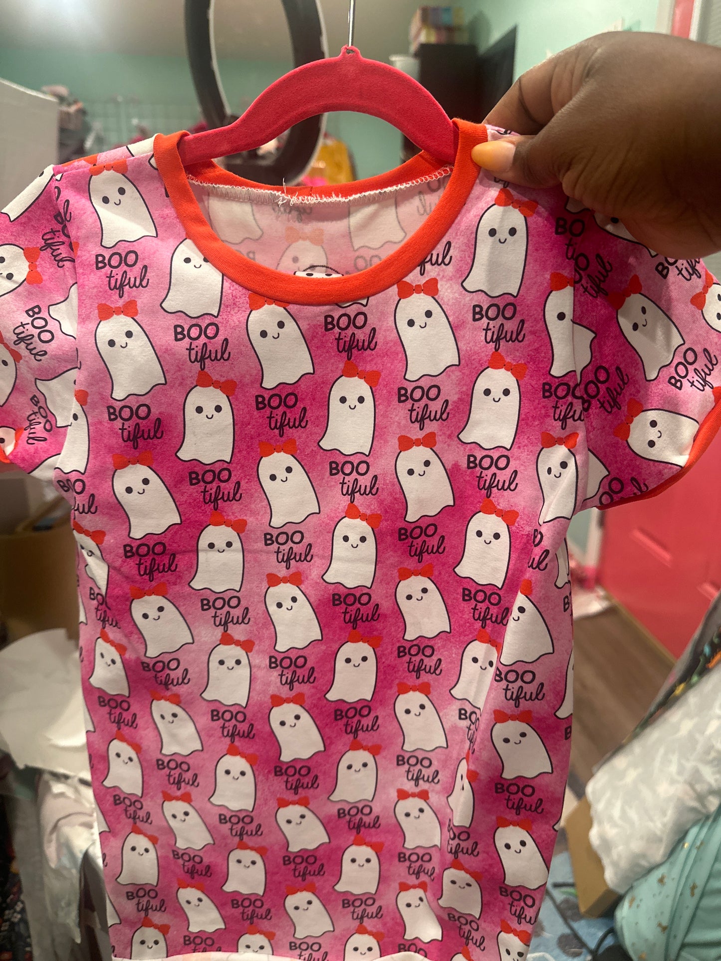 Short sleeve & shorts Loungewear- Boo Ghosts