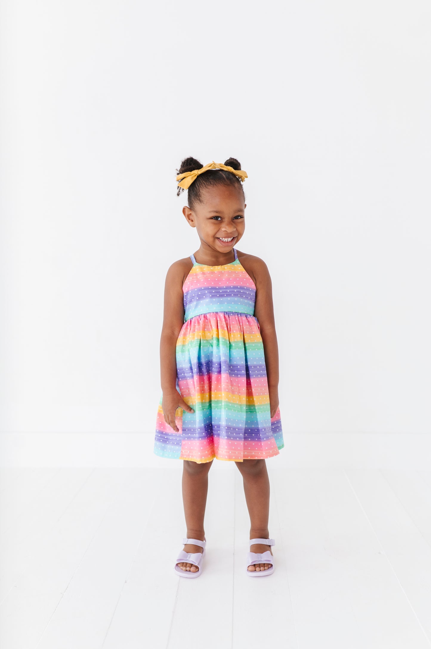 Summer Strappy Dress|Pastel