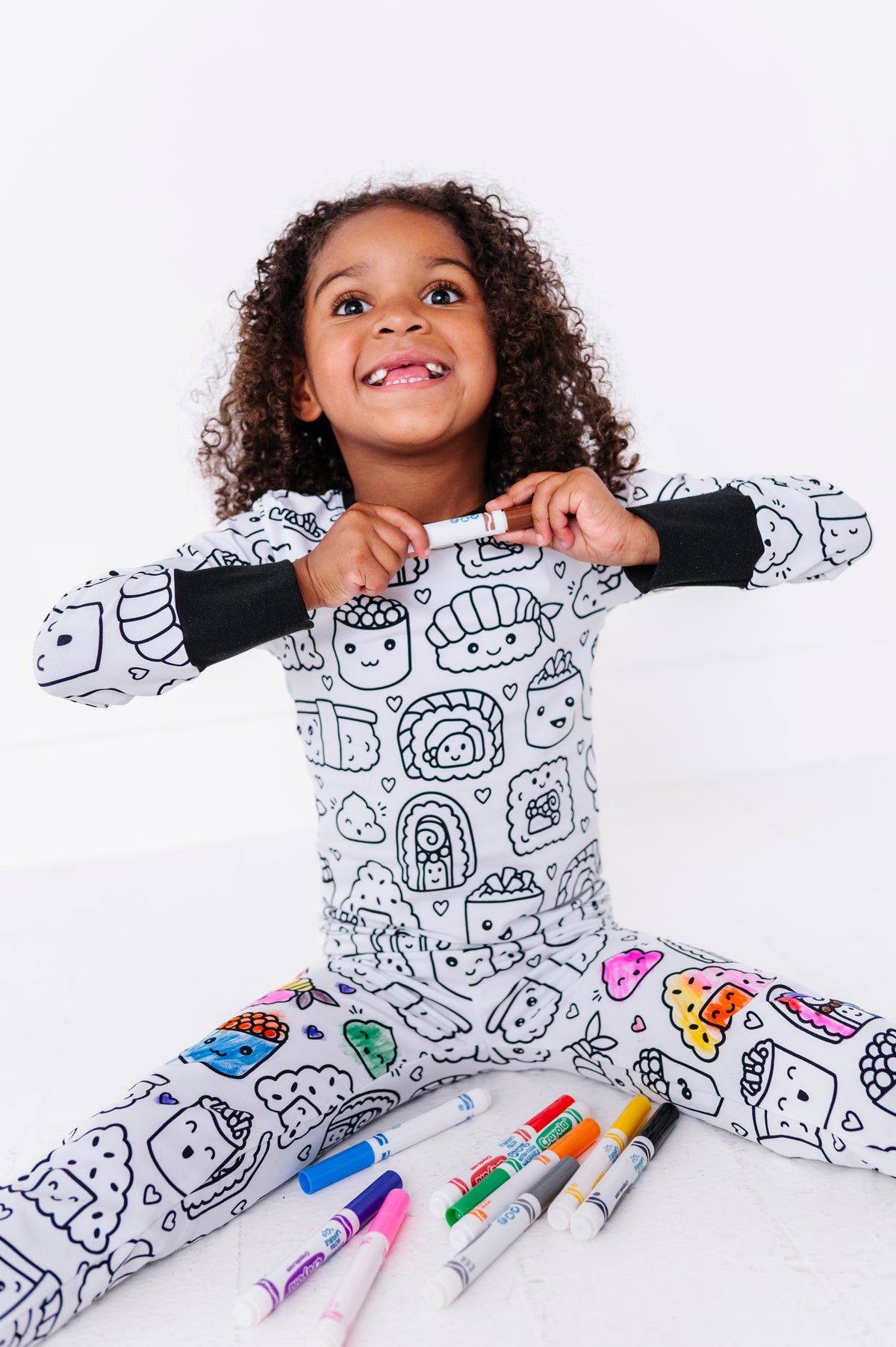 Coloring Pajamas- Sushi