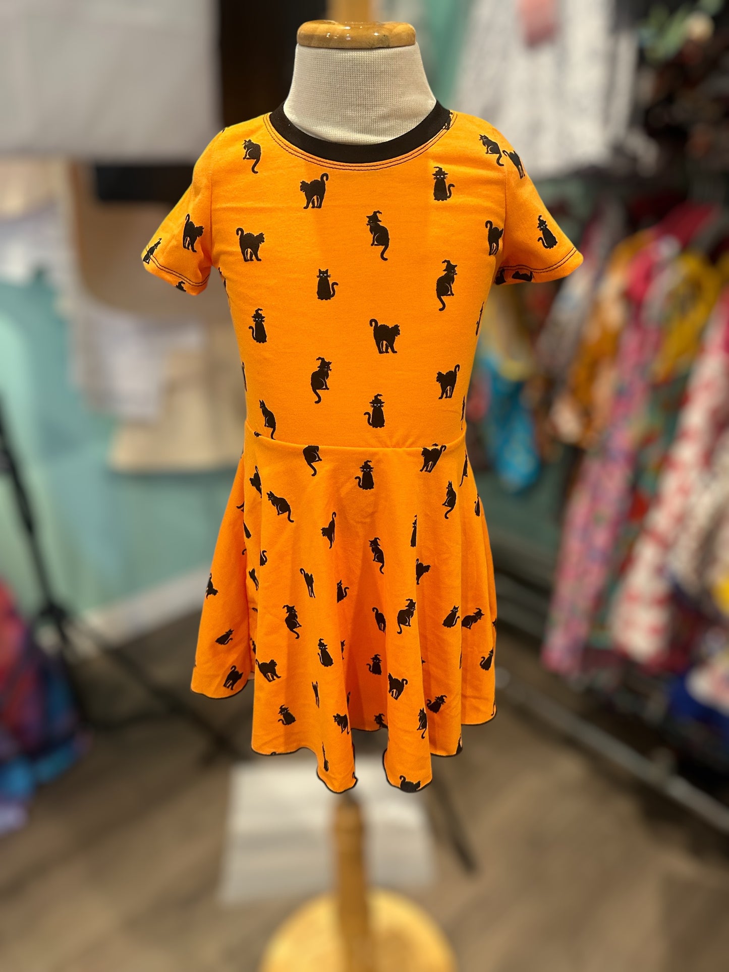Lisa Dress- Black Cats