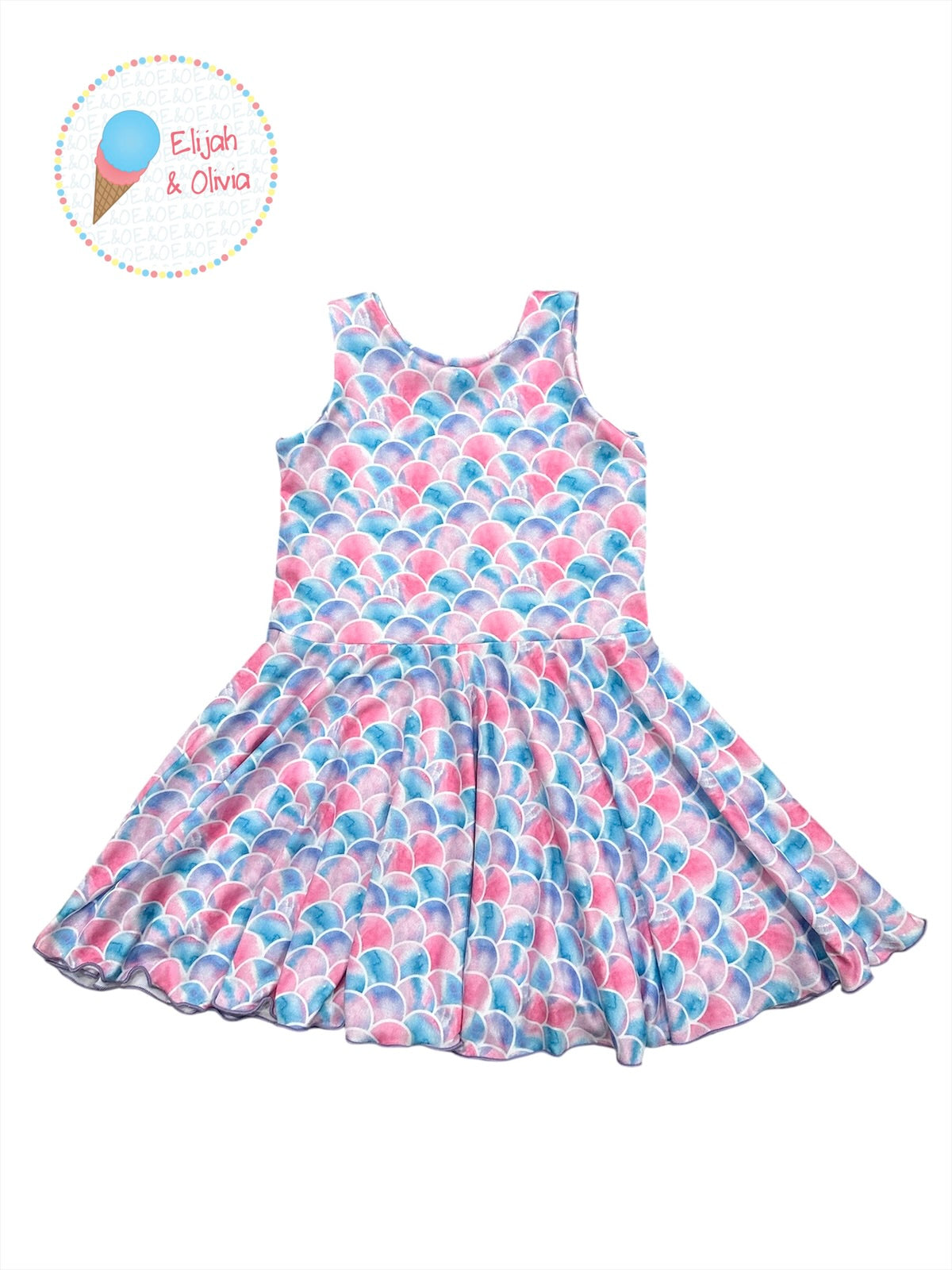 Chloe Dress- Mermaid Scales