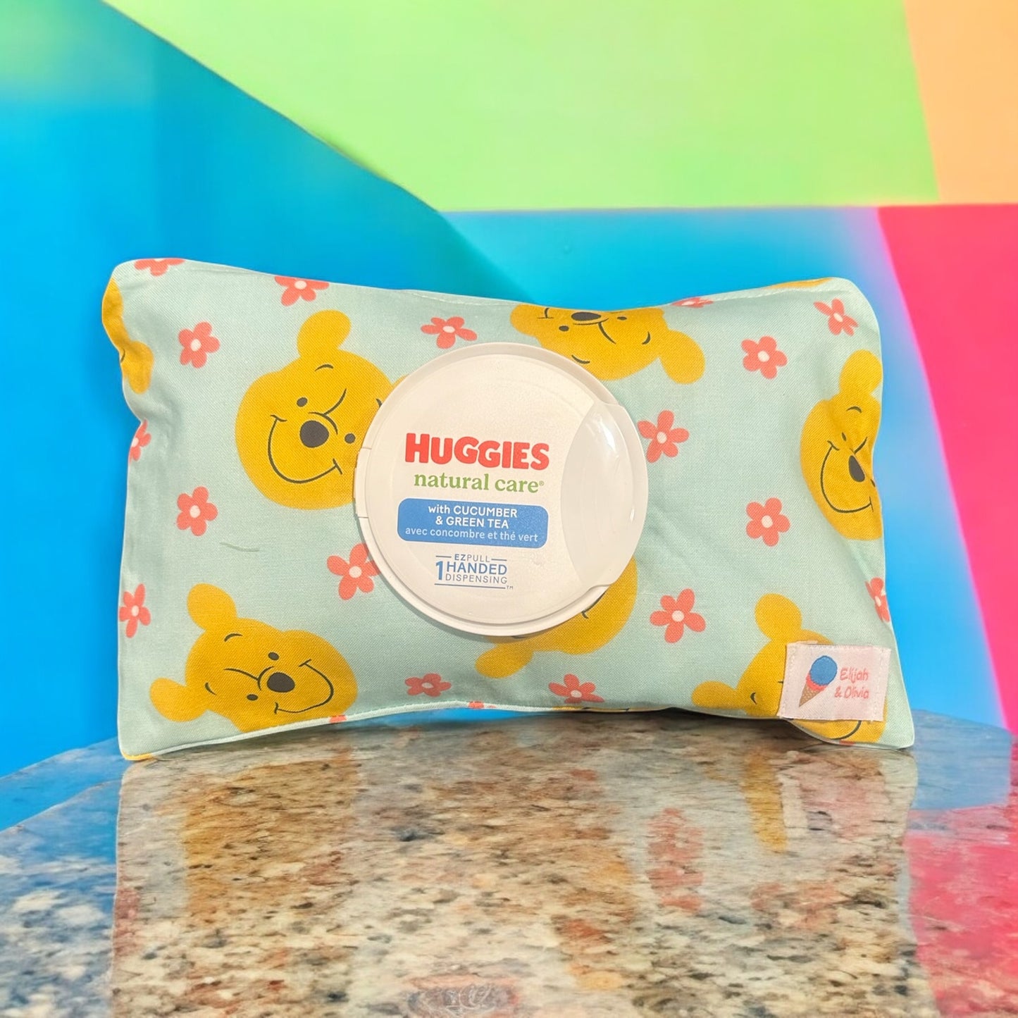 Circle Wipes Case- Hunny Bear