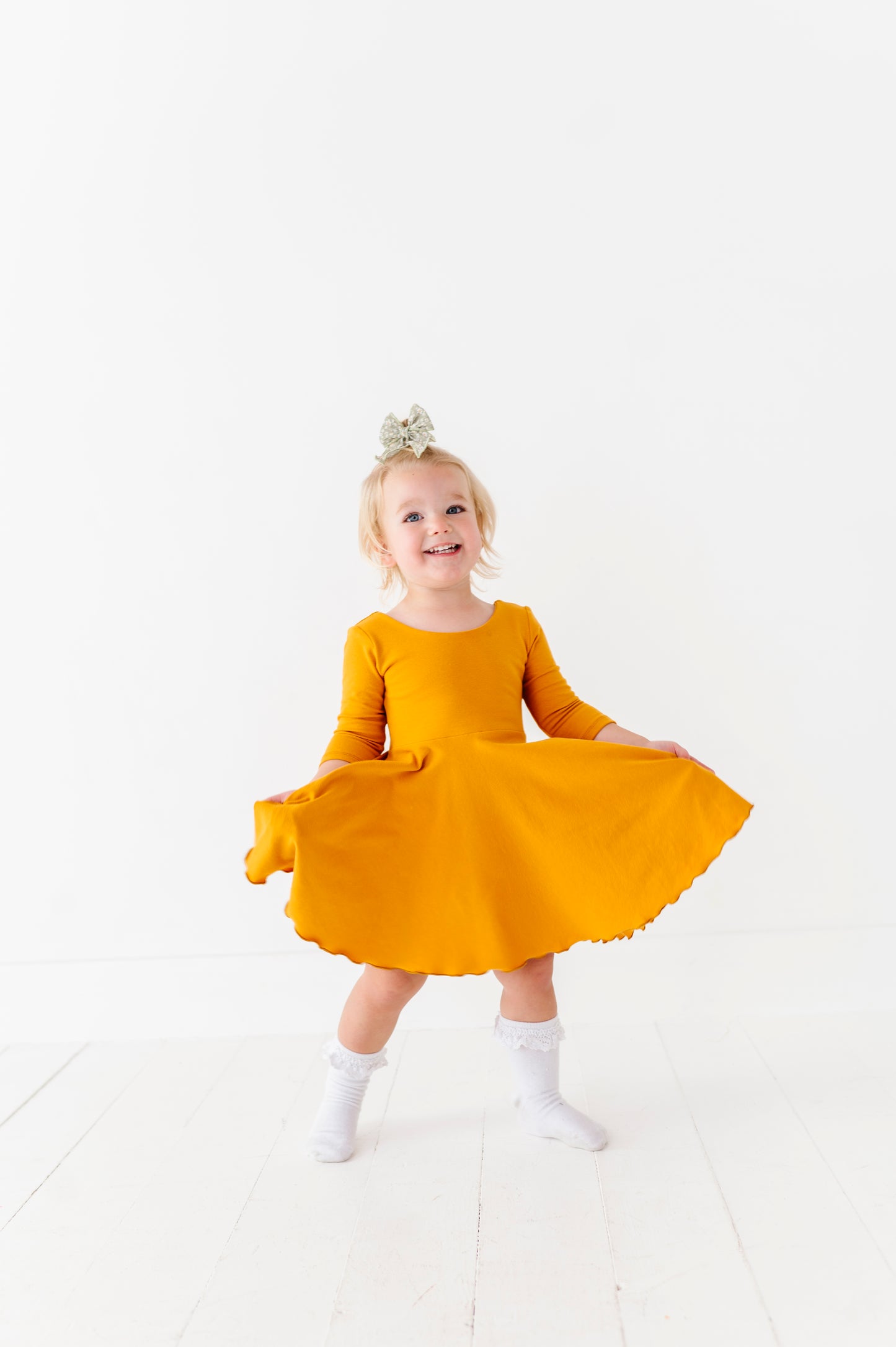 Cecilia Dress- Mustard