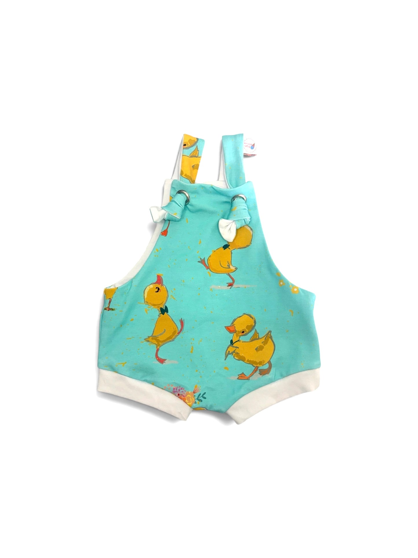 Knotted Romper- Duckling