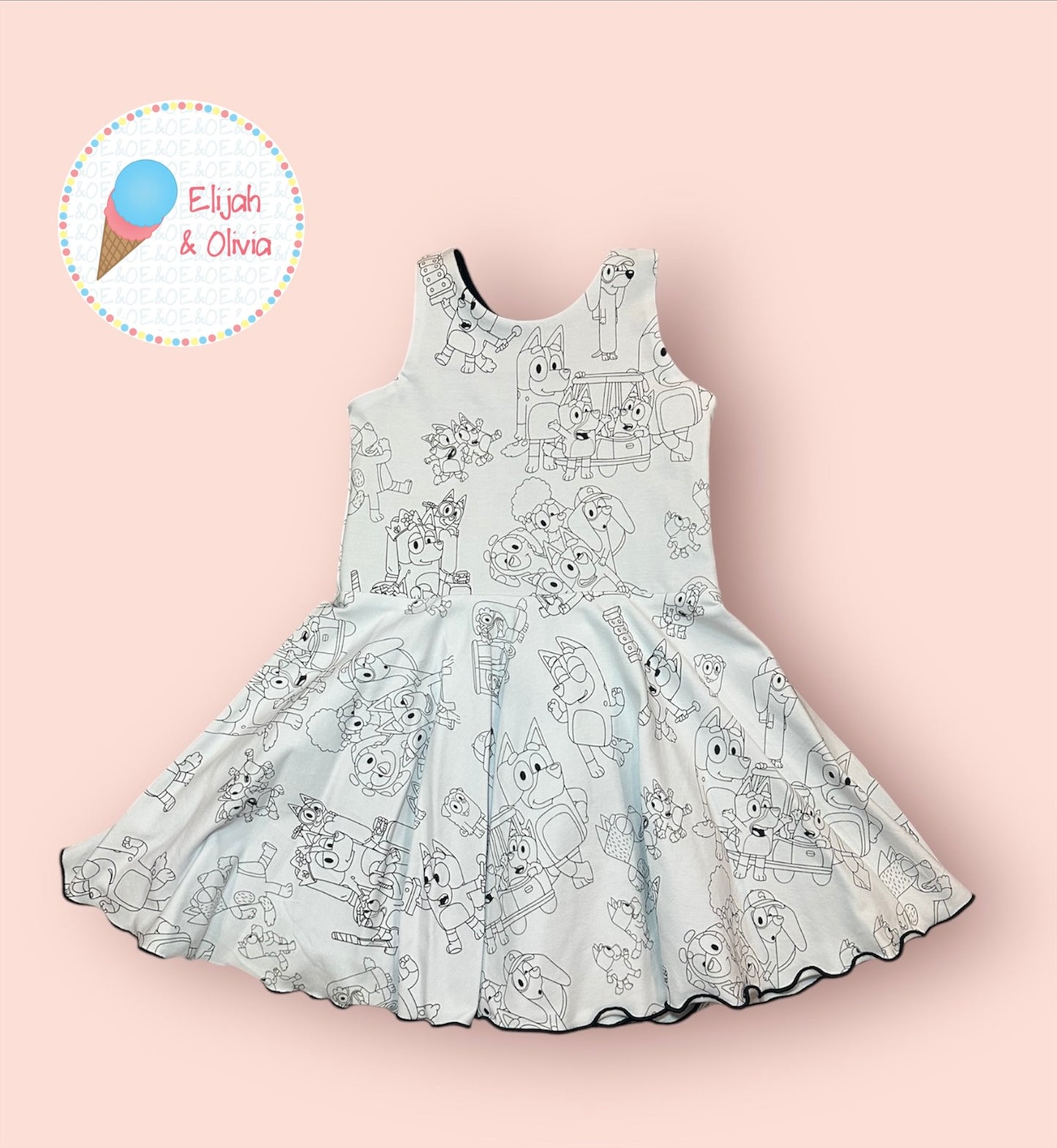 Chloe Dress- Color Me Doggie