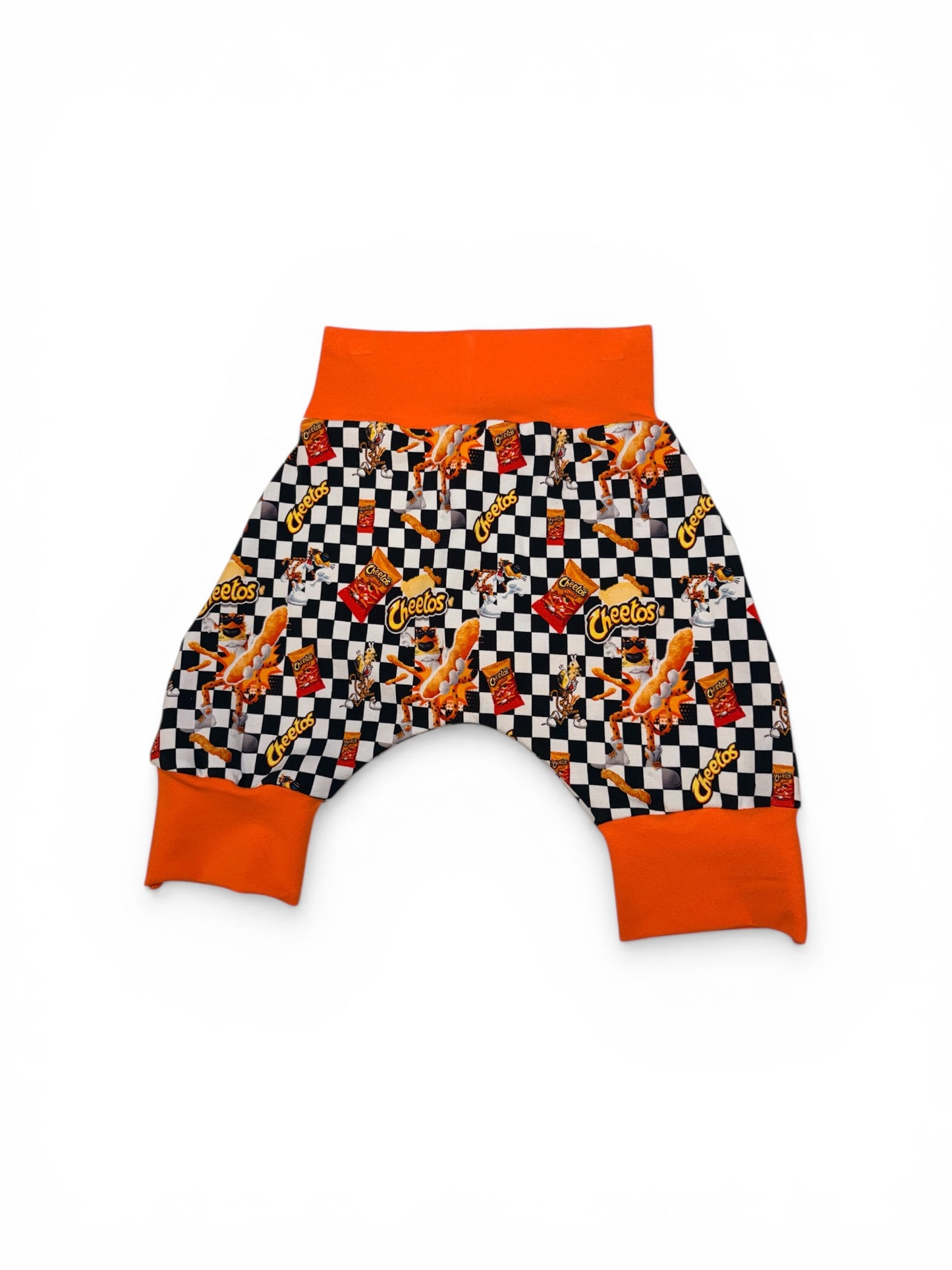 Harem Shorts- Orange Puffs