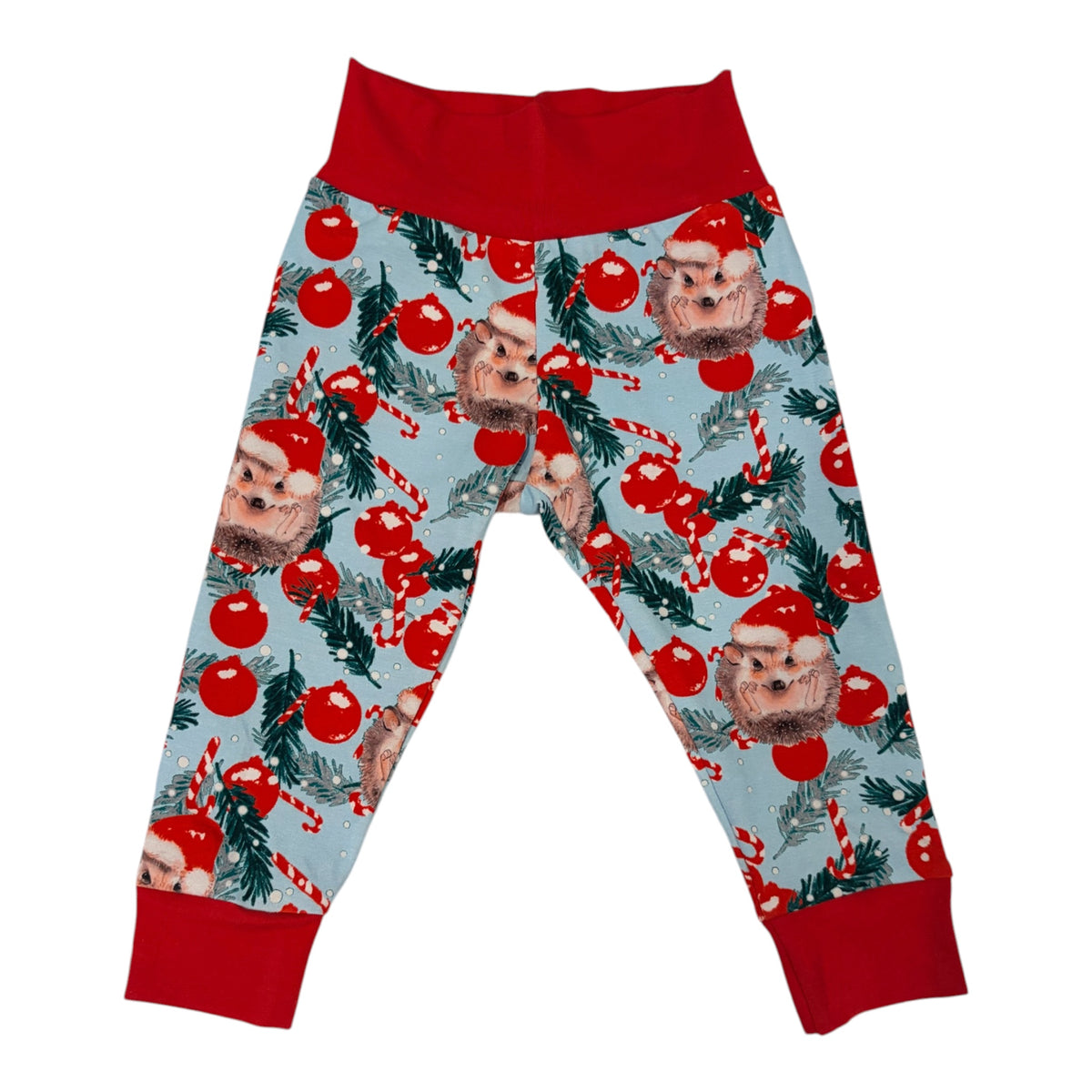 Cuffed Pants- Holiday Porcupines