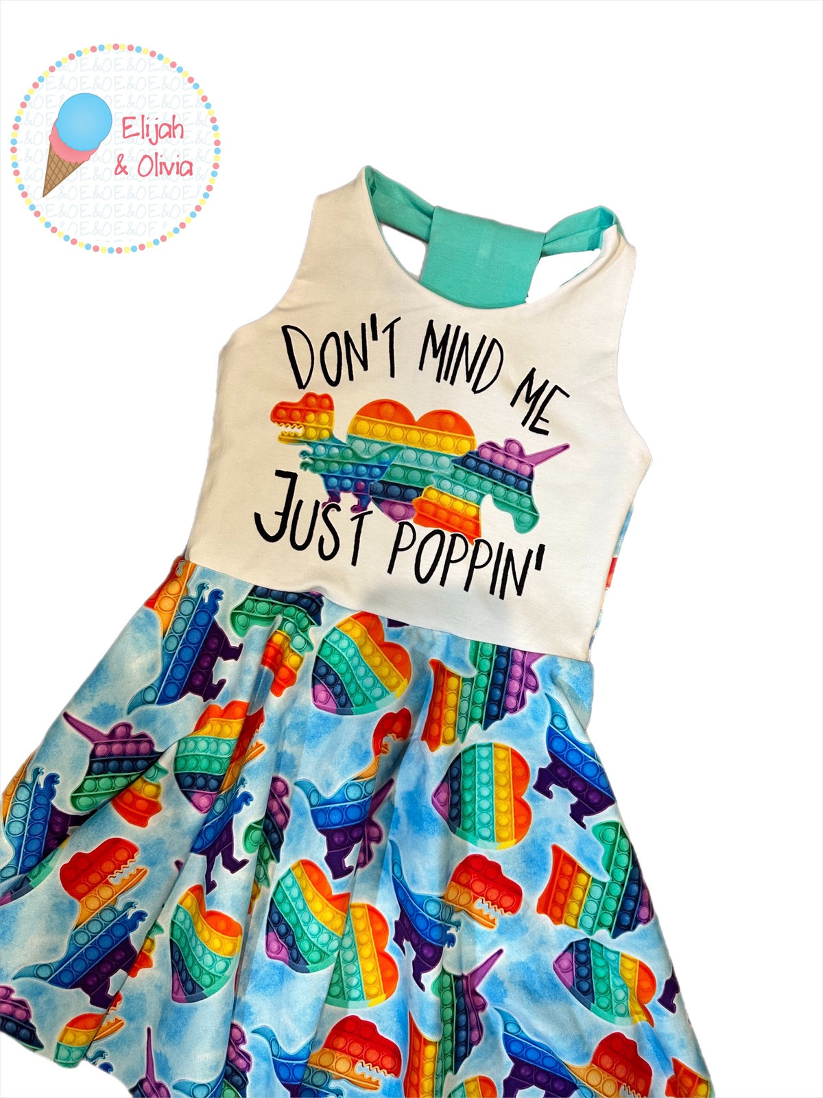 Tammy T-back dress- Pop It