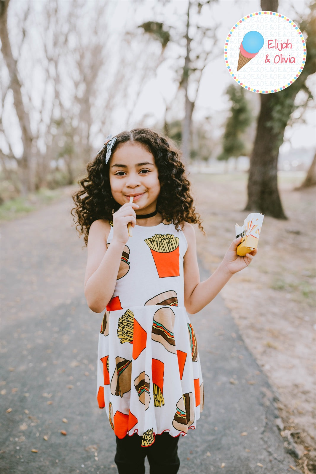 Chloe Dress- Burger & Fries