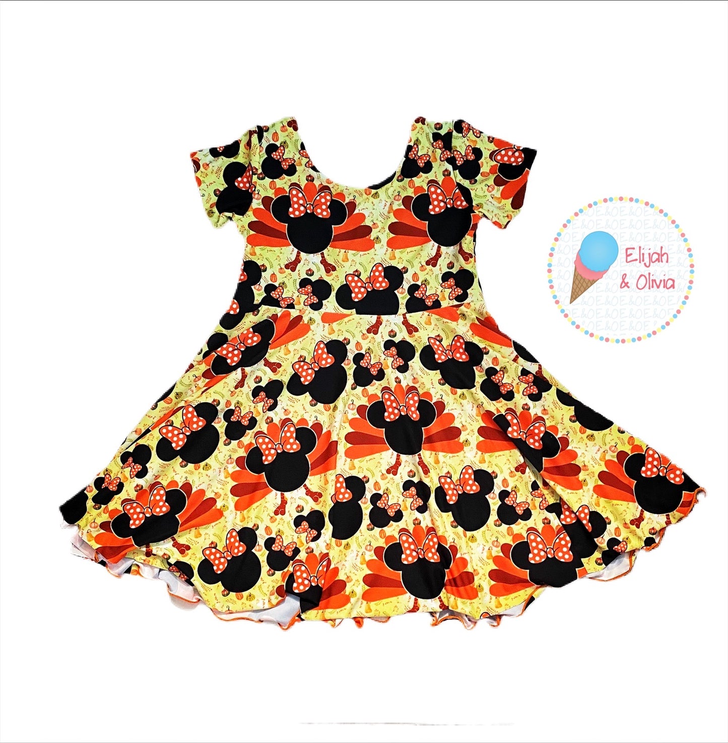 Cecilia Dress- Mouse Turkey Head