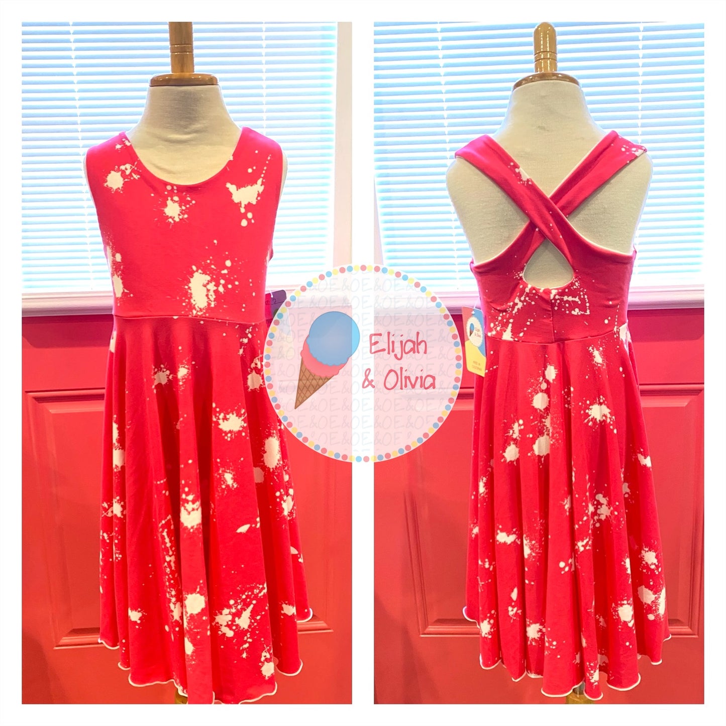 Courtney Cross Back- Paint Splatter