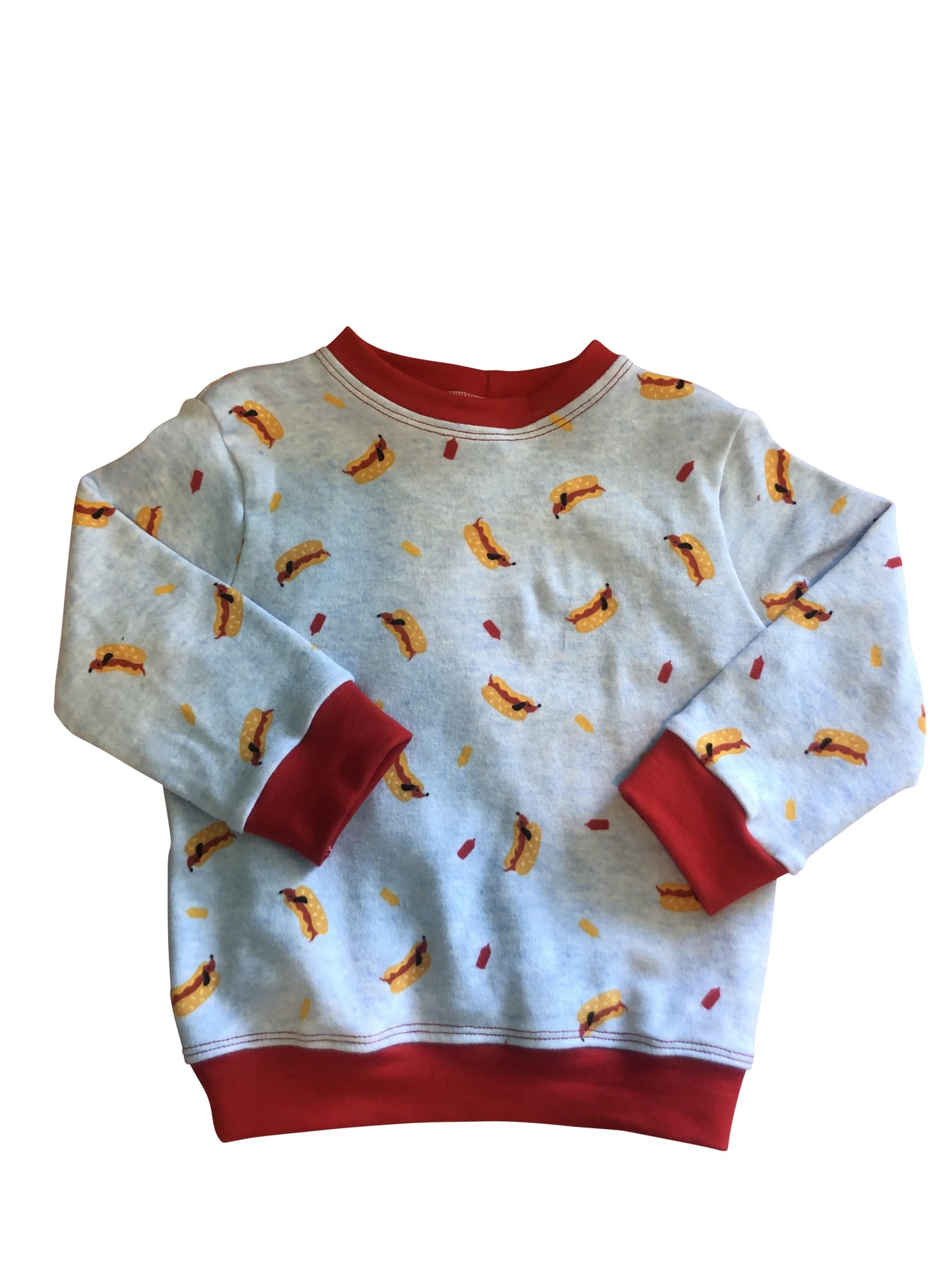 Red hot dog sweatshirt