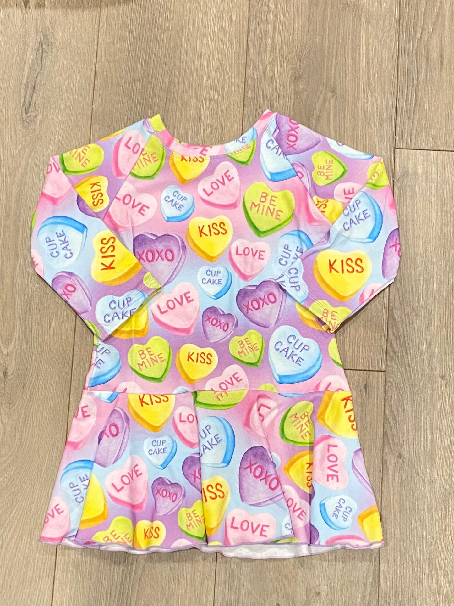 Emily Peplum- Large Conversation Hearts