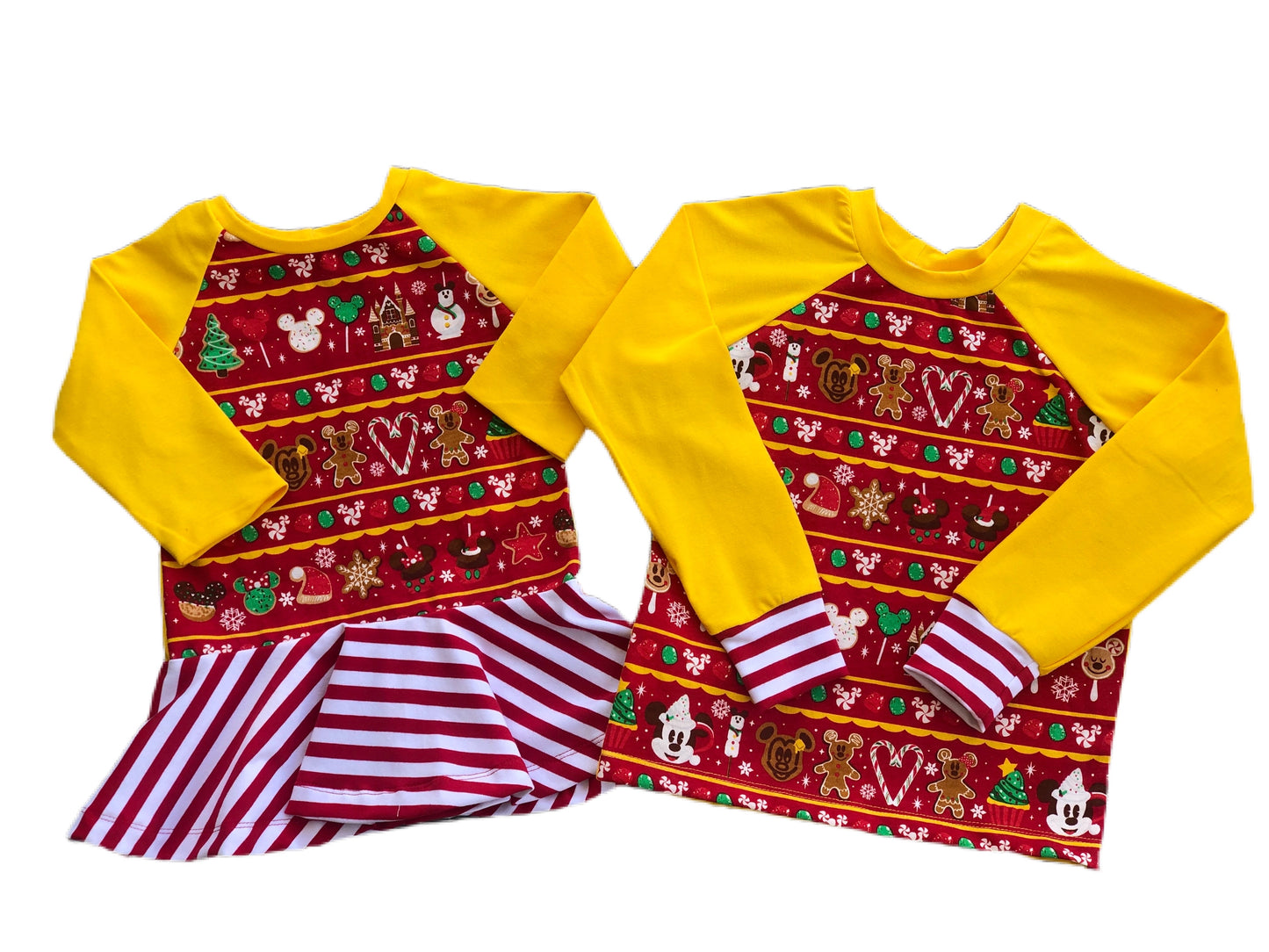 Emily Peplum-Mouse sweet treats 3/4 sleeves