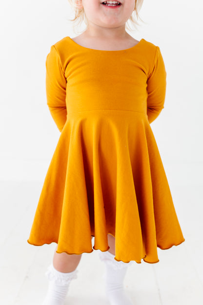 Cecilia Dress- Mustard