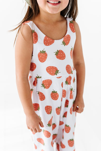 Strawberry Pants Romper