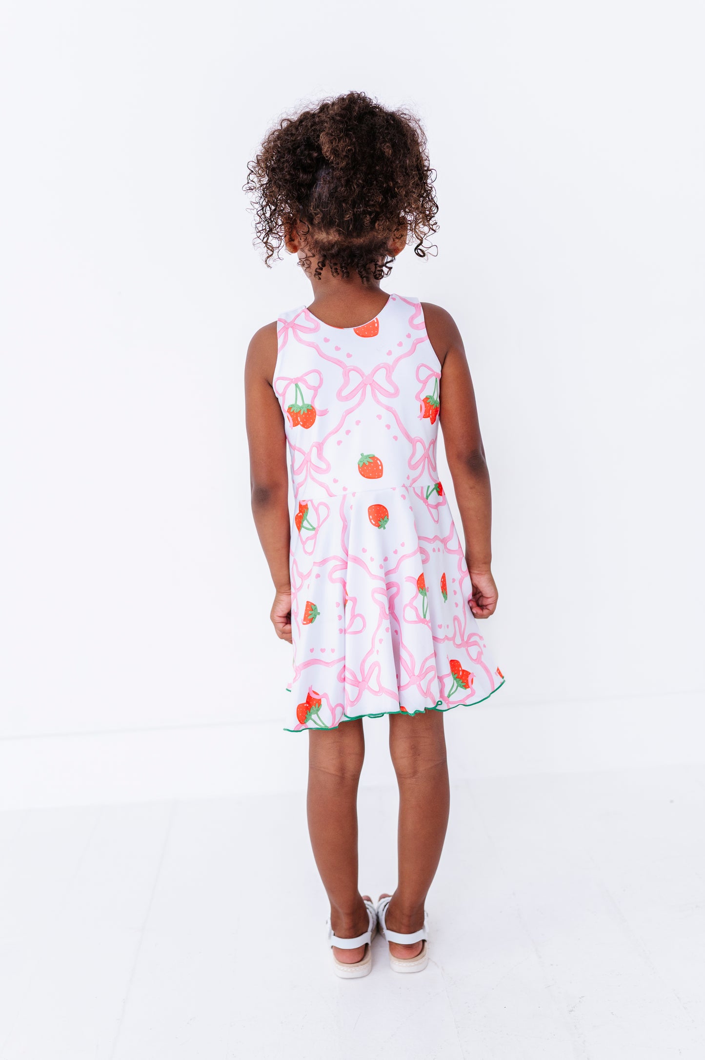 Chloe Tank Dress- Strawberry Bows