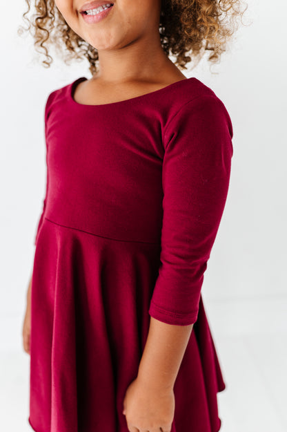Cecilia Dress- Maroon