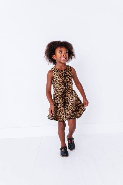 Chloe Tank Dress- Leopard Cheetah