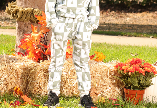 Joggers- Animal Checkers