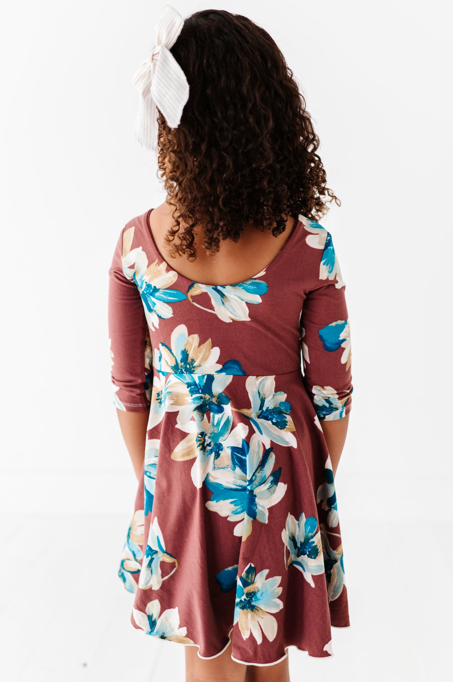 Cecilia Dress- Brown Floral