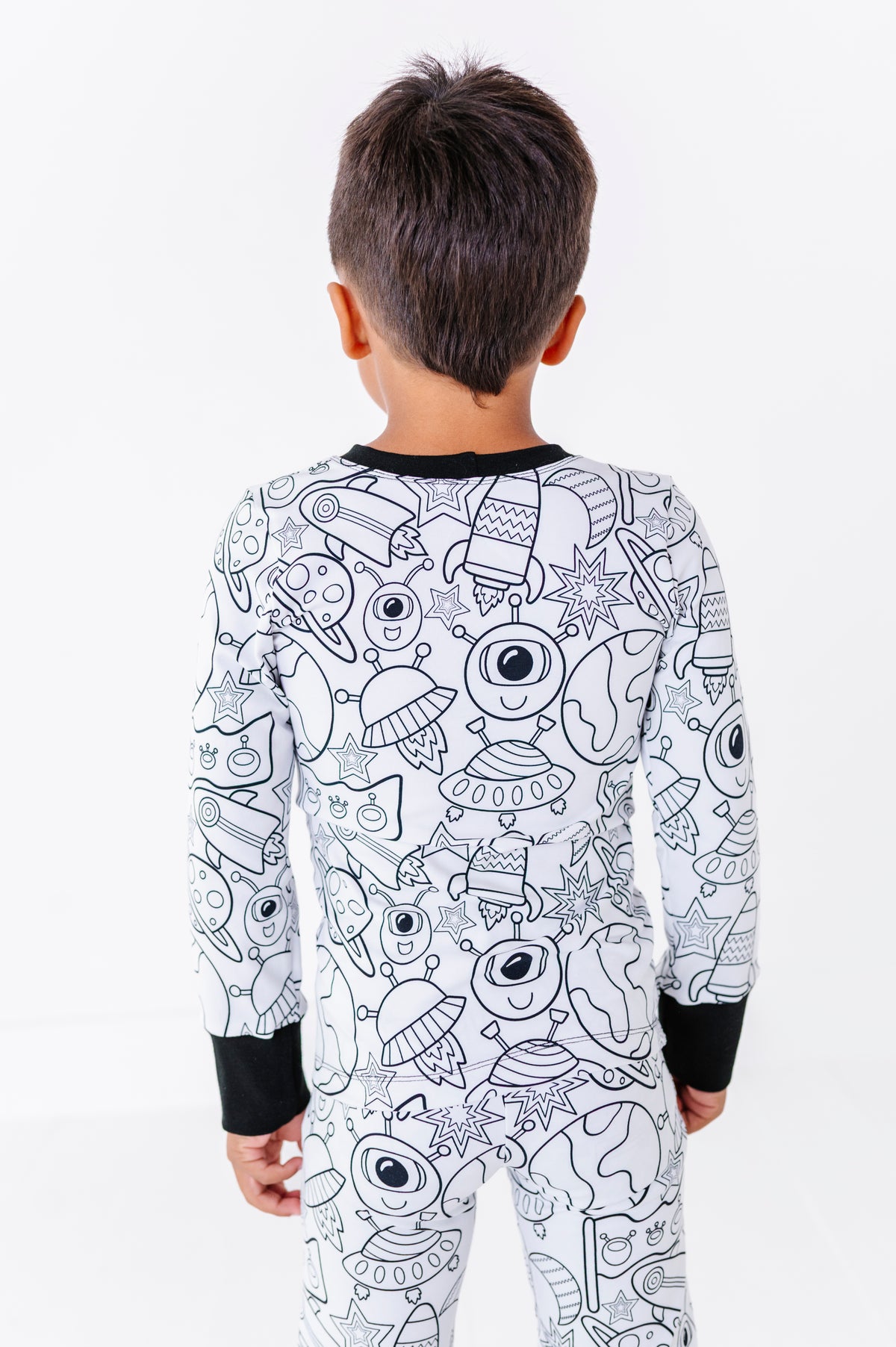 Coloring Pajamas- Aliens