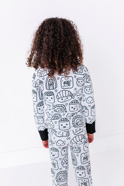 Coloring Pajamas- Sushi