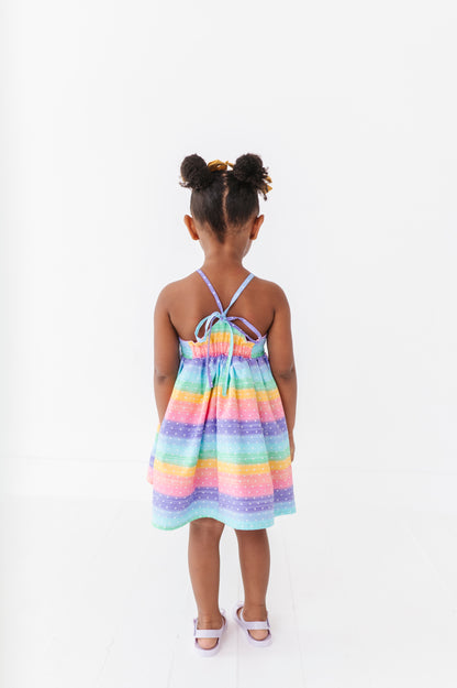 Summer Strappy Dress|Pastel