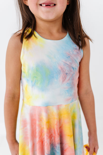 Chloe Dress- Pastel Tie-Dye