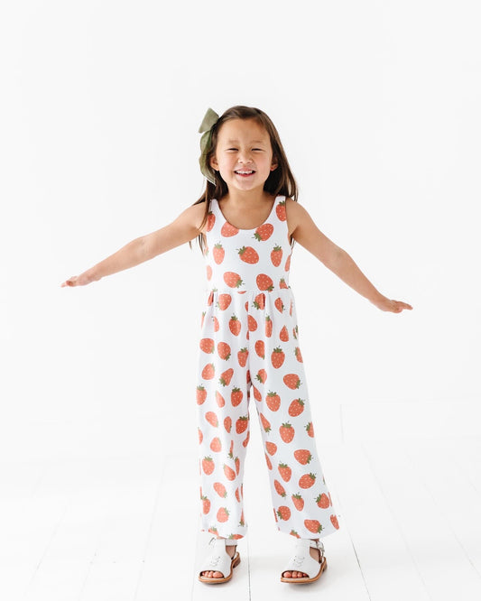 Strawberry Pants Romper