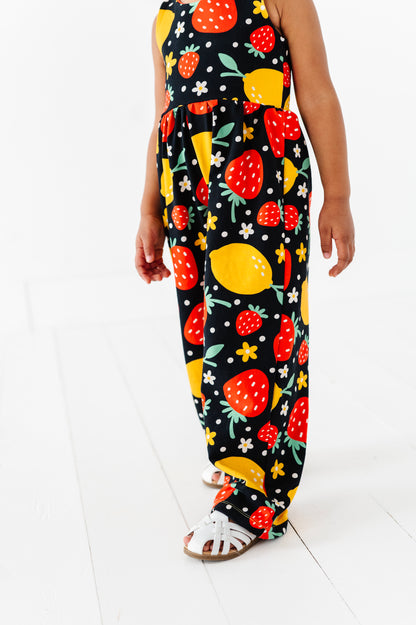 Strawberry Lemonade Pants Romper