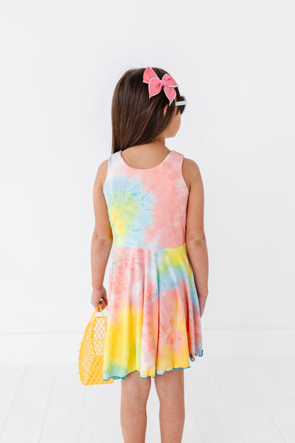 Chloe Dress- Pastel Tie-Dye