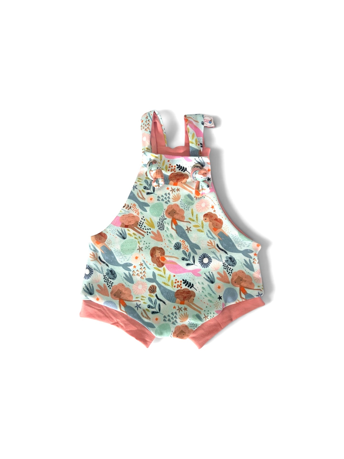 Knotted Romper- Mermaids