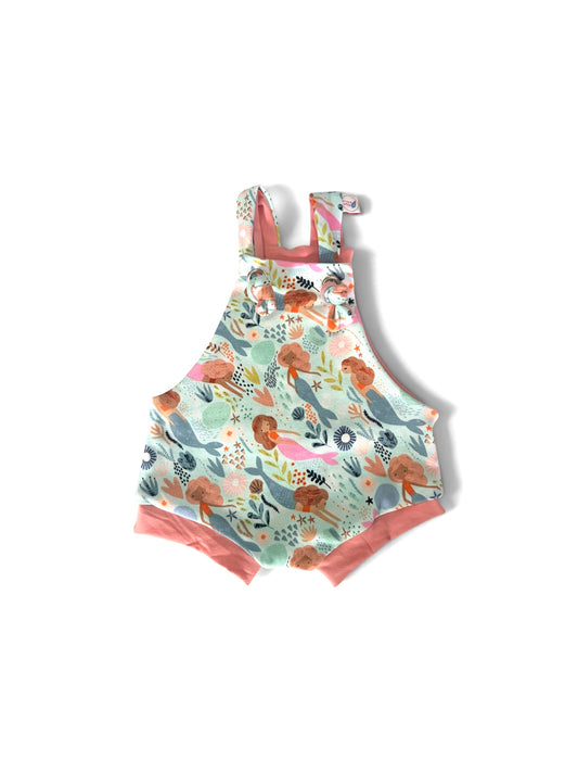 Knotted Romper- Mermaids