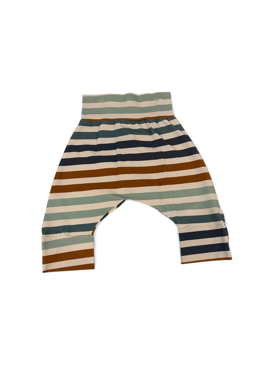 Harem shorts- muted stripes