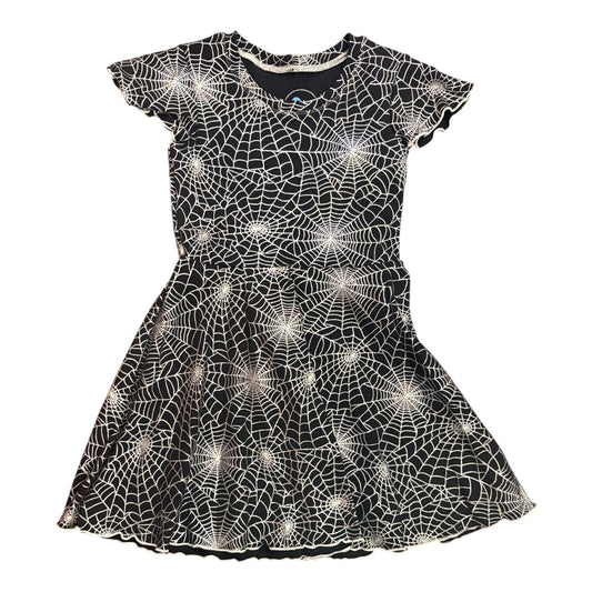 Skater Dress- Holographic Spiderwebs