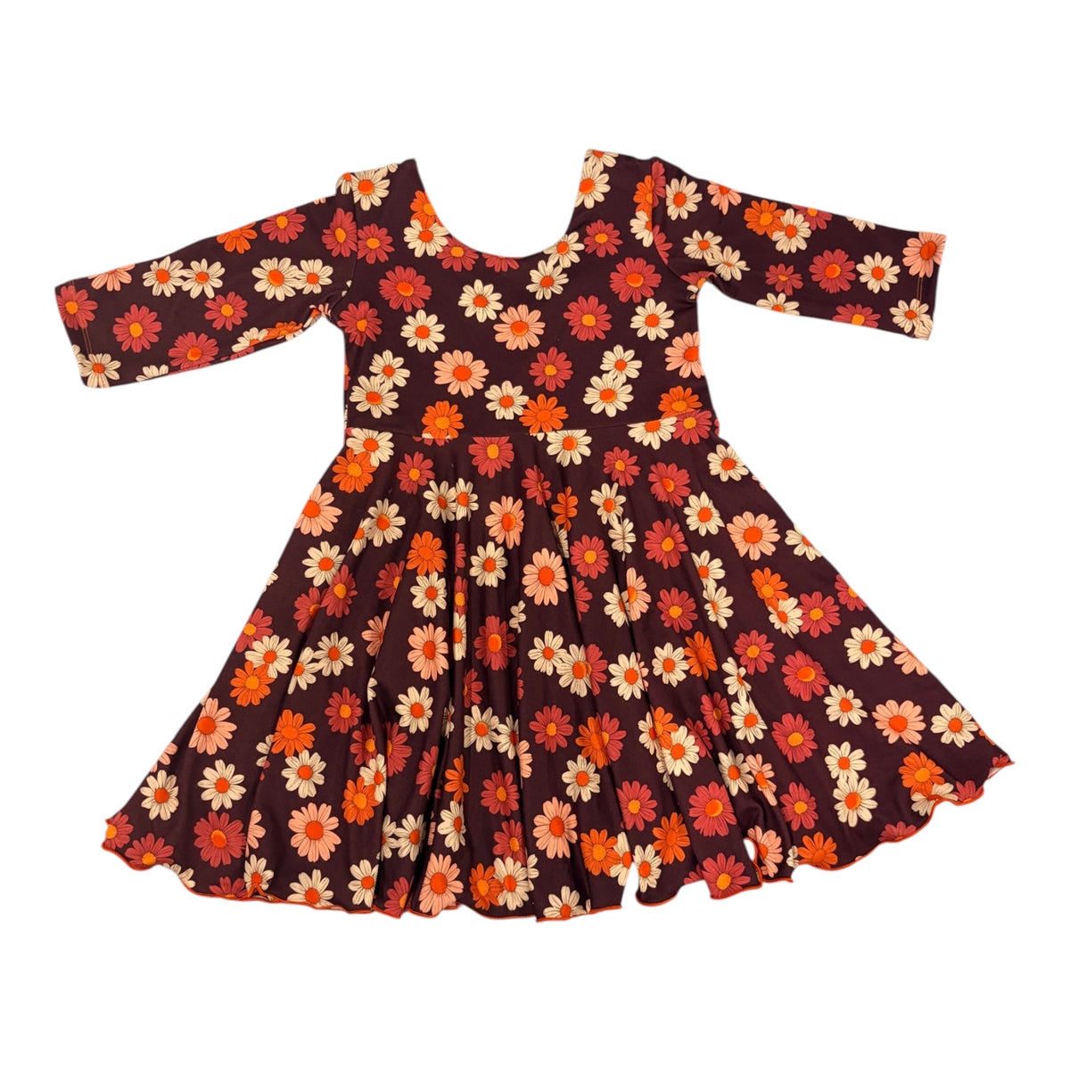 Cecilia Dress- Purple Dasies