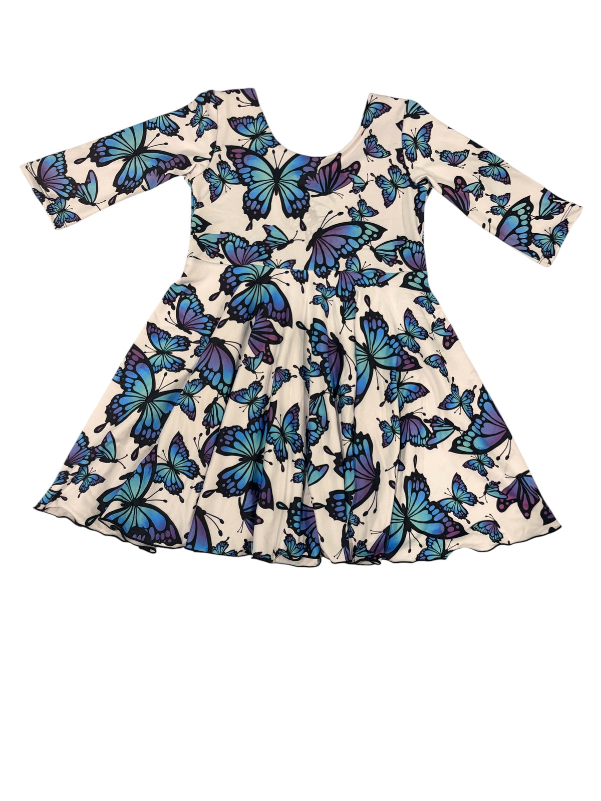 Cecilia Dress- Blue Butterflies