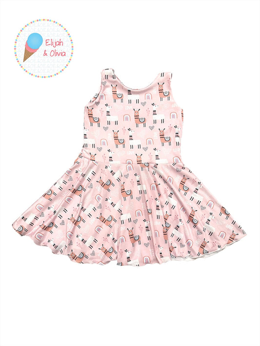 Chloe Dress- Llamas