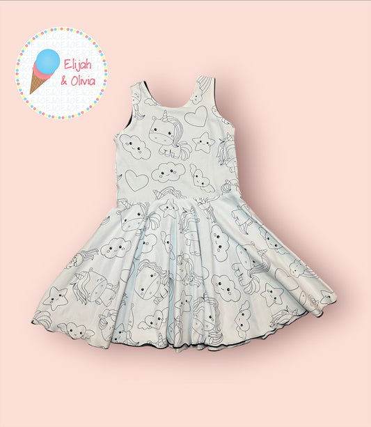 Chloe Dress- Color Me Unicorn