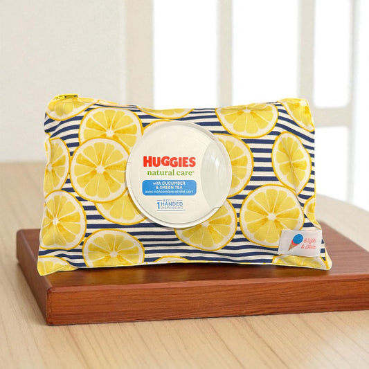 Circle Wipes Case- Lemons