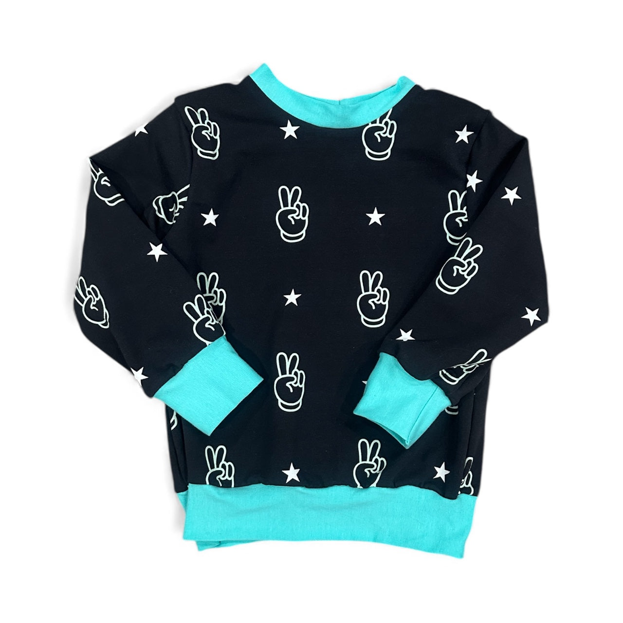 Sweatshirt- Teal Peace