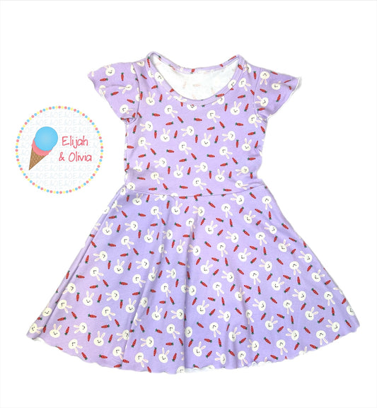 Skater Dress- Bunnies