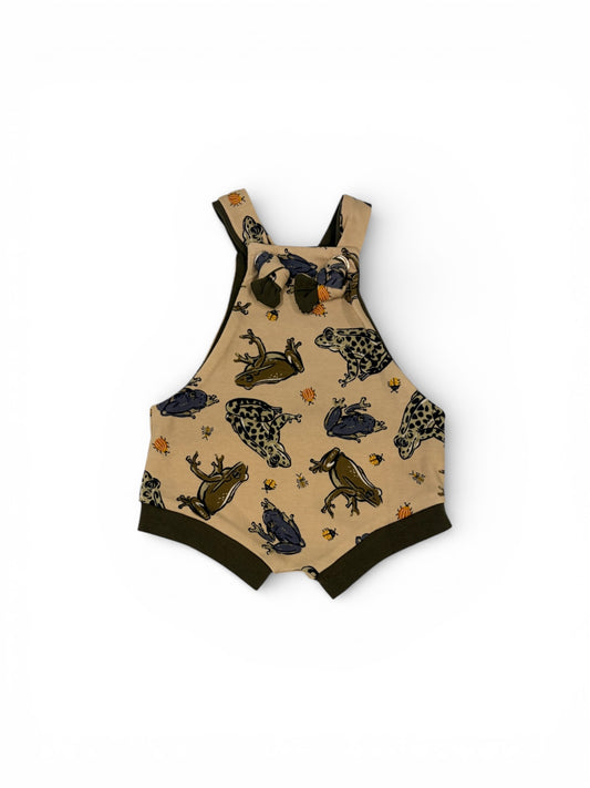 Knotted Romper- Frogs