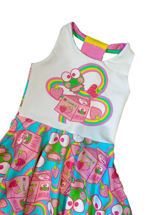 Tammy T-back dress- Frog