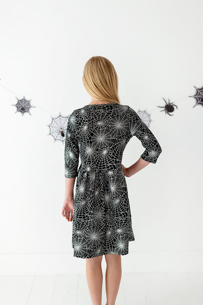 Lisa Dress- Spiderwebs