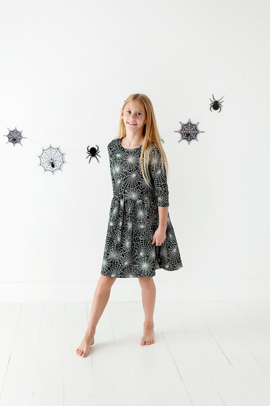 Lisa Dress- Spiderwebs