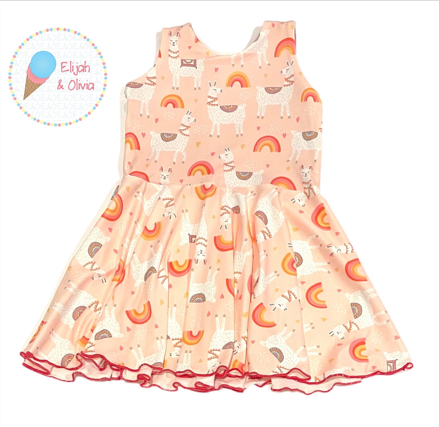 Chloe Dress- Llamas