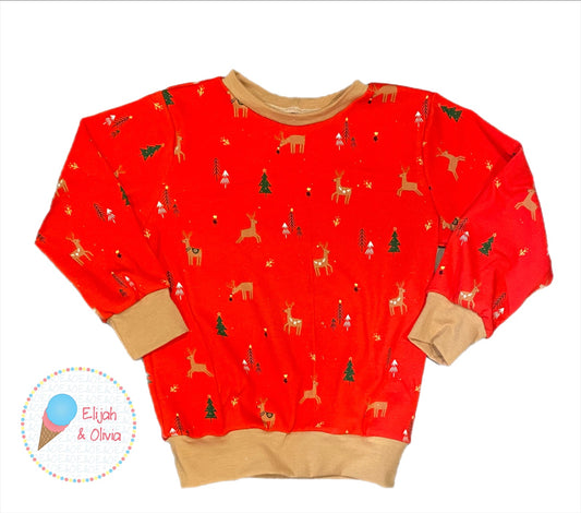 Crewneck Sweatshirt- Holiday Reindeer