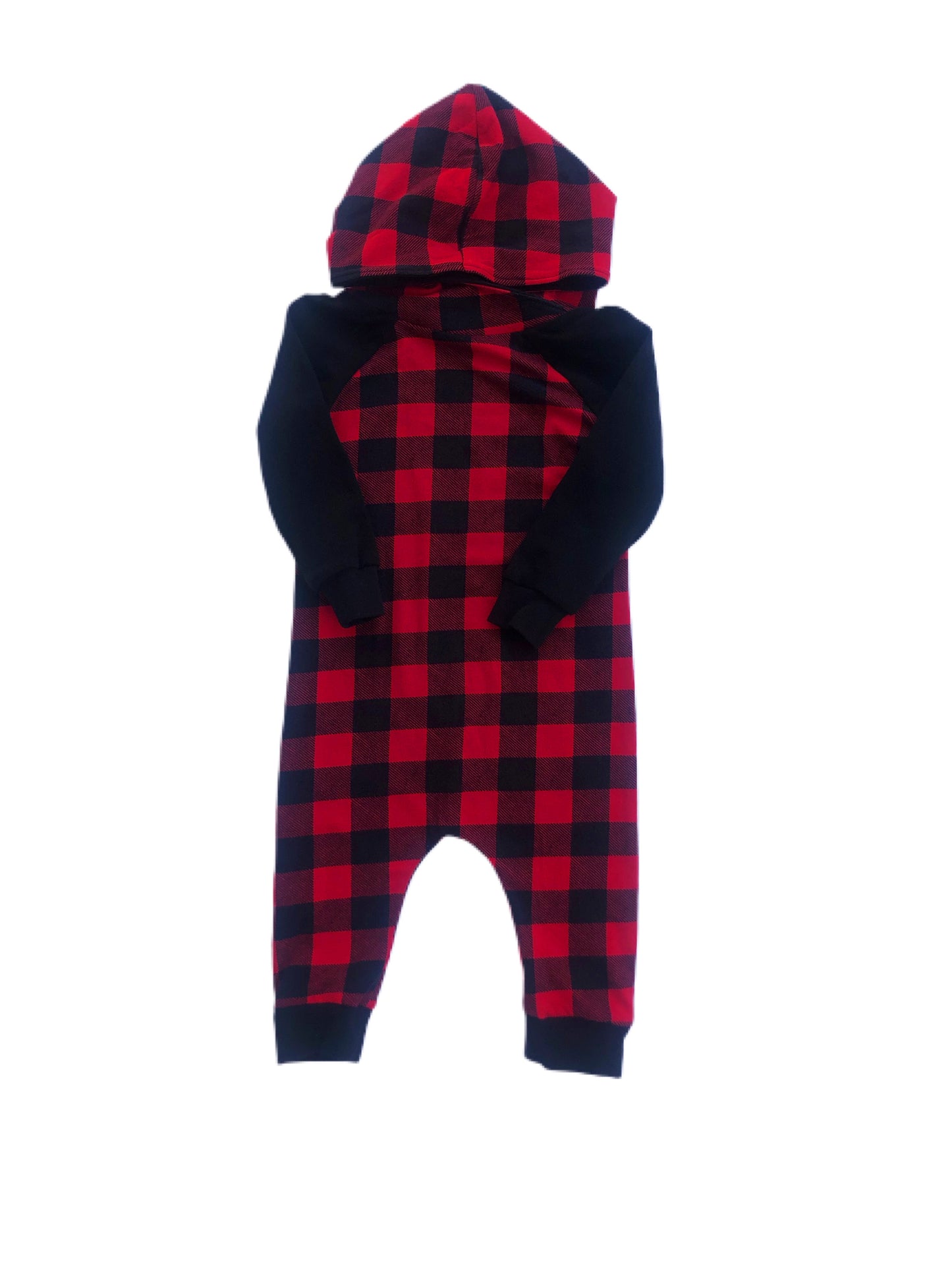 Buffalo plaid romper